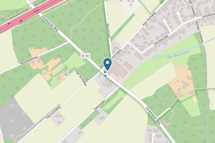 Karte: Lage des Standorts Osnabrück, Fürstenauer Weg 220
